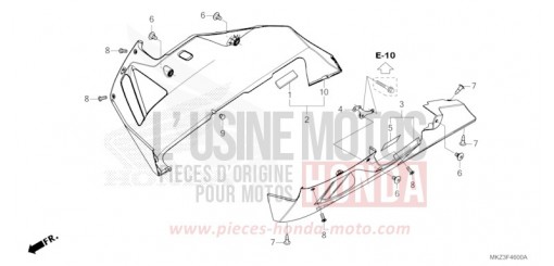 PANNEAU INFERIEUR CBR600R3R de 2024